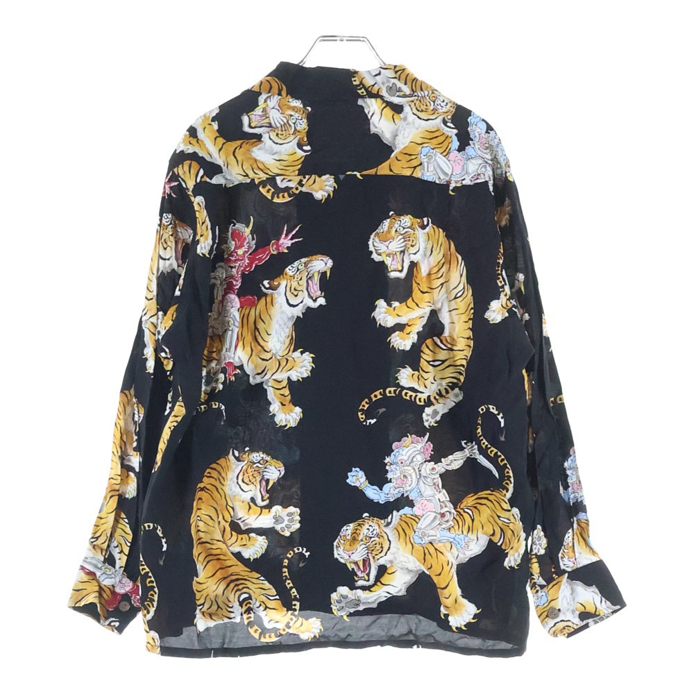 WACKO MARIA(ワコマリア) 23AW TIM LEHI HAWAIIAN SHIRTS ティムリーハイ ハワイアン 長袖シャツ ブラック 23FW-WMS-HI02