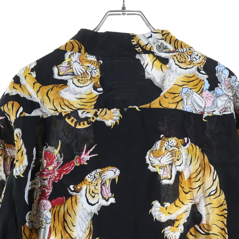 WACKO MARIA(ワコマリア) 23AW TIM LEHI HAWAIIAN SHIRTS ティムリーハイ ハワイアン 長袖シャツ ブラック 23FW-WMS-HI02