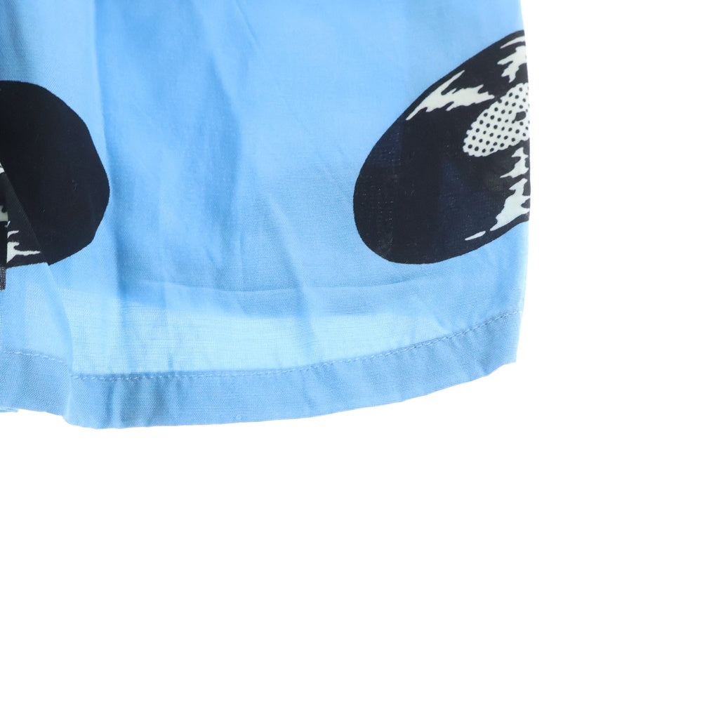 WACKO MARIA(ワコマリア) 24SS RECORDS HAWAIIAN SHIRTS レコード ハワイアン 半袖シャツ ブルー