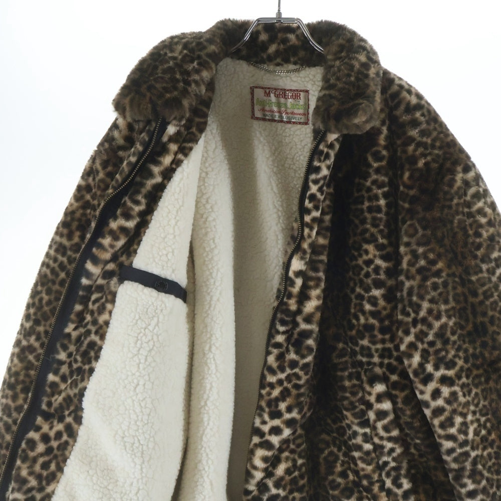 WACKO MARIA(ワコマリア) 25AW ×MCGREGOR LEOPARD FAUX FUR ANTI FREEZE JACKET マクレガー レオパード アンチフリーズジャケット ブラウン 25FW-WMOーMC02