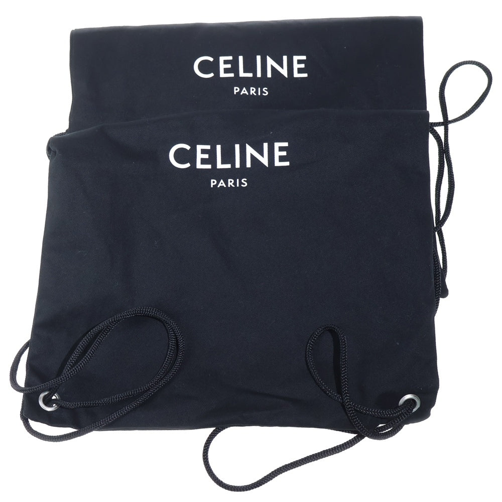 CELINE(セリーヌ) 19SS ベルリン ベルトストラップ カーフスキン レザーヒールブーツ ブラック
