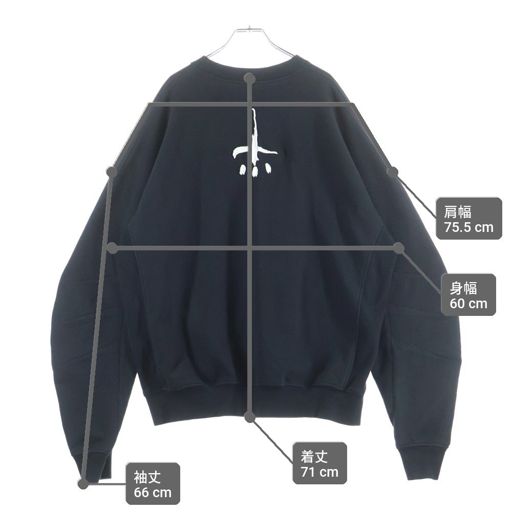 cvtvlist(カタリスト) 3D LOGO USUAL SWEAT SHIRTS 3D ロゴ 刺繍 スウェットトレーナー ブラック 2201020302