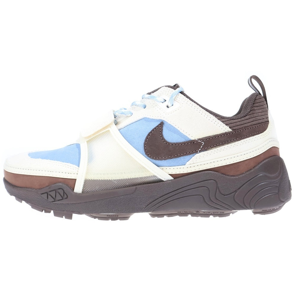 NIKE(ナイキ) ×TRAVIS SCOTT ZOOM FIELD JAXX トラヴィススコット ズーム フィールド ジャックス ローカットスニーカー ブラウン/ブルー US10/28cm HQ3072-400