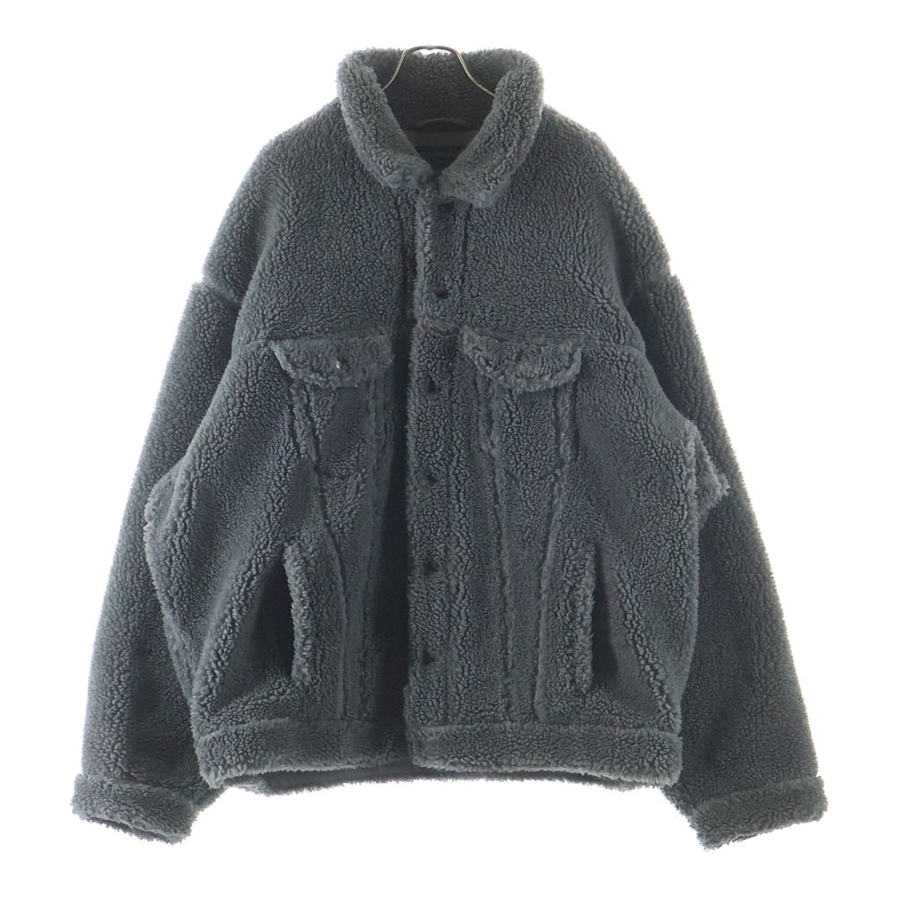 BALENCIAGA(バレンシアガ) 23AW オーバーサイズ ボアジャケット ブルゾン グレー 774376