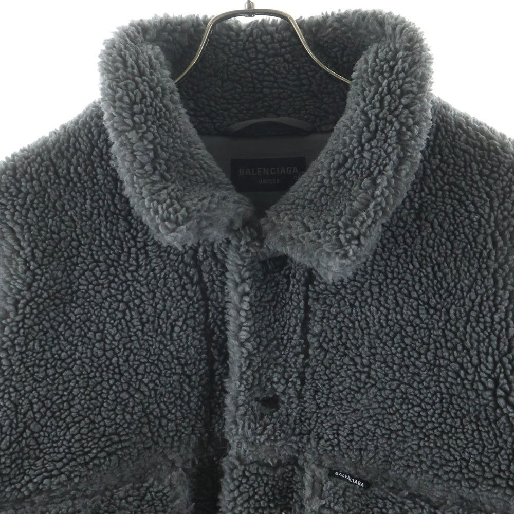 BALENCIAGA(バレンシアガ) 23AW オーバーサイズ ボアジャケット ブルゾン グレー 774376