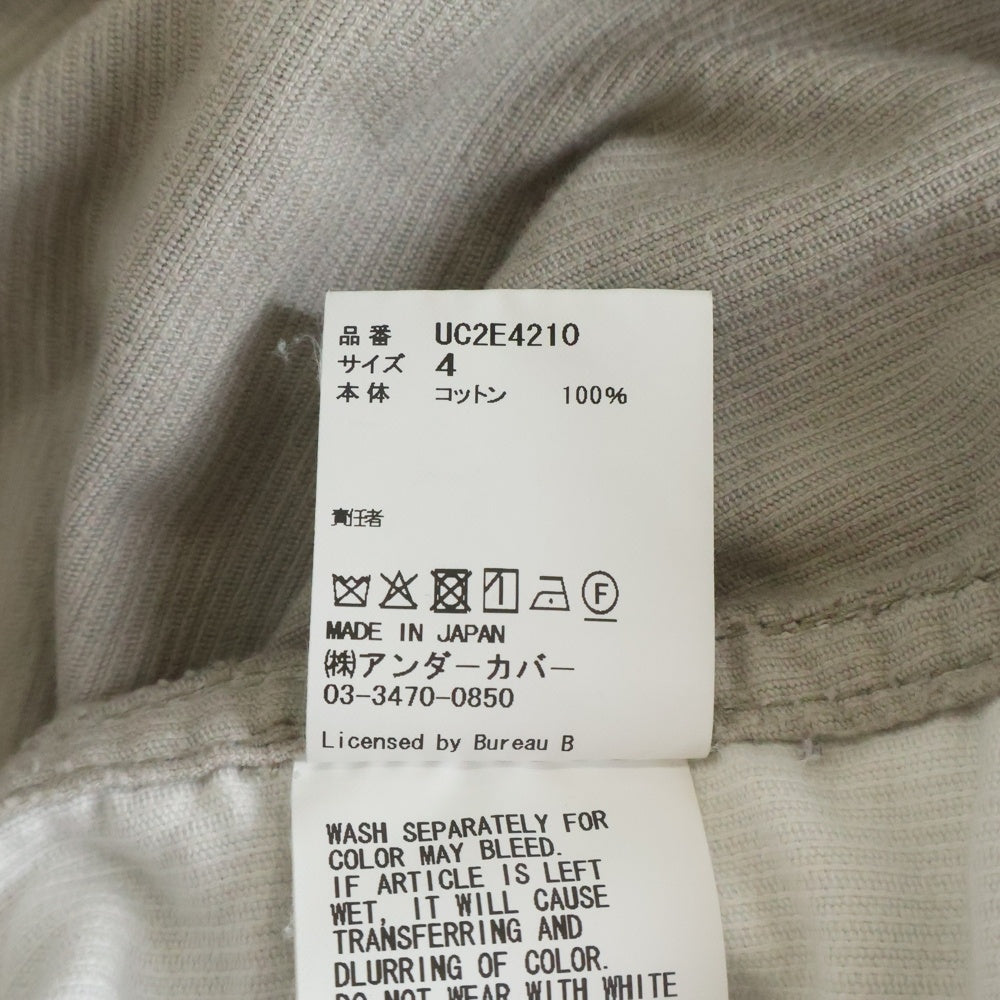 UNDERCOVER(アンダーカバー) 25AW 後総柄コーデュロイ ロング カバーオール ジャケット ベージュ UC2E4210