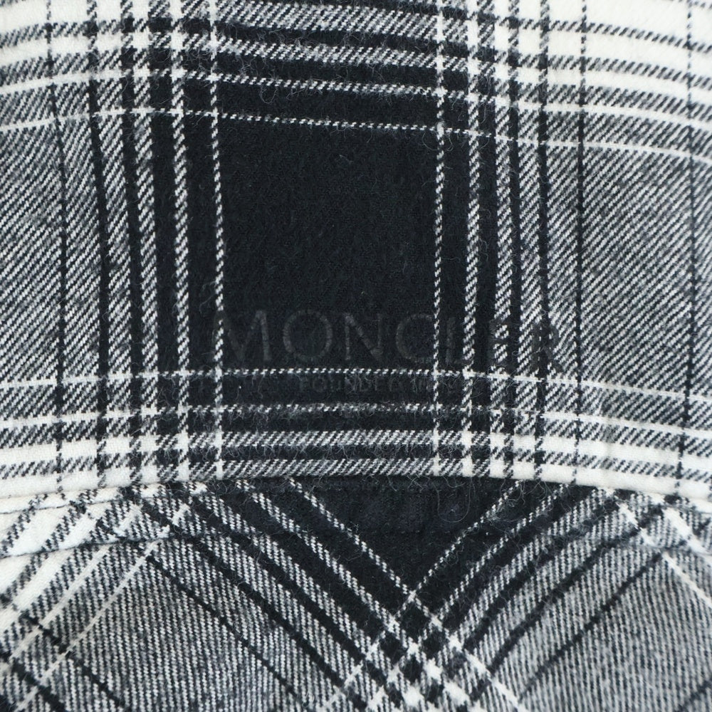 MONCLER(モンクレール) CAMICIA チェック長袖シャツ ブラック/ホワイト H10912F00002 549XX