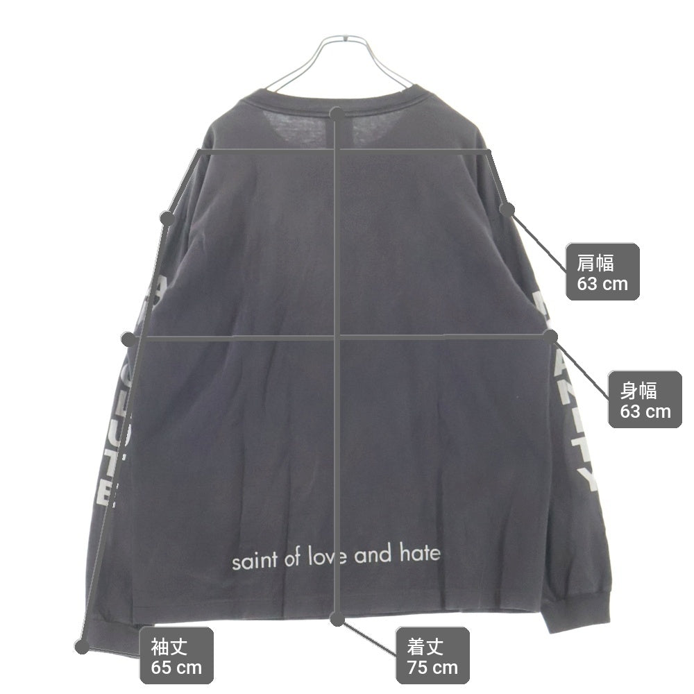 SAINT MICHAEL(セントマイケル) 23SS SAINT MX6 L/S TEE 長袖Tシャツ グレー SM-S23-0000-025
