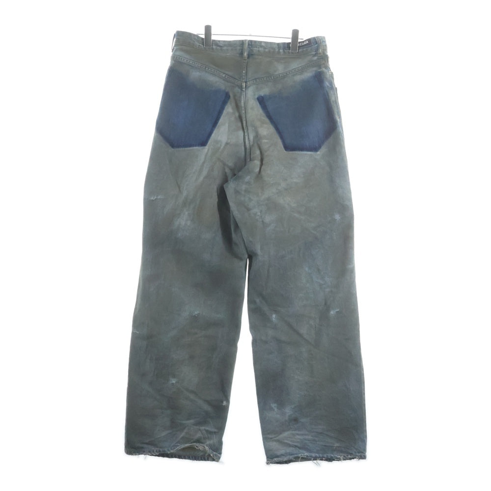 BALENCIAGA(バレンシアガ) 23AW PATCHED POCKET BAGGY JEANS ダメージ