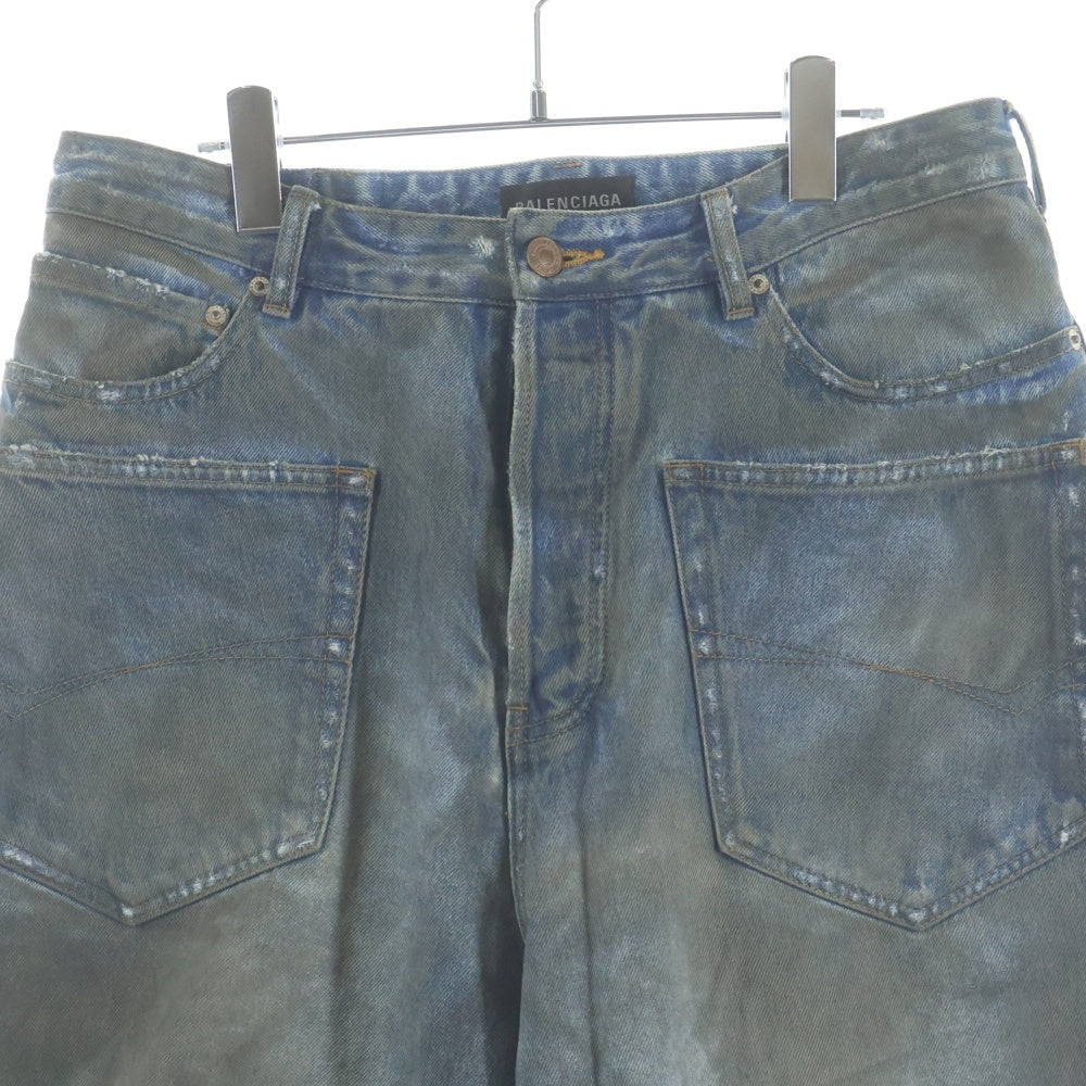 BALENCIAGA(バレンシアガ) 23AW PATCHED POCKET BAGGY JEANS ダメージ