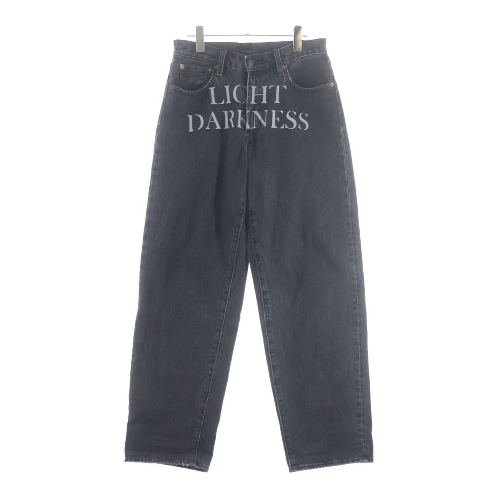 UNDERCOVER(アンダーカバー) 25SS ×LEVI'S リーバイス フロントデザインバギーパンツ デニムパンツ ブラック 001YZ-0000
