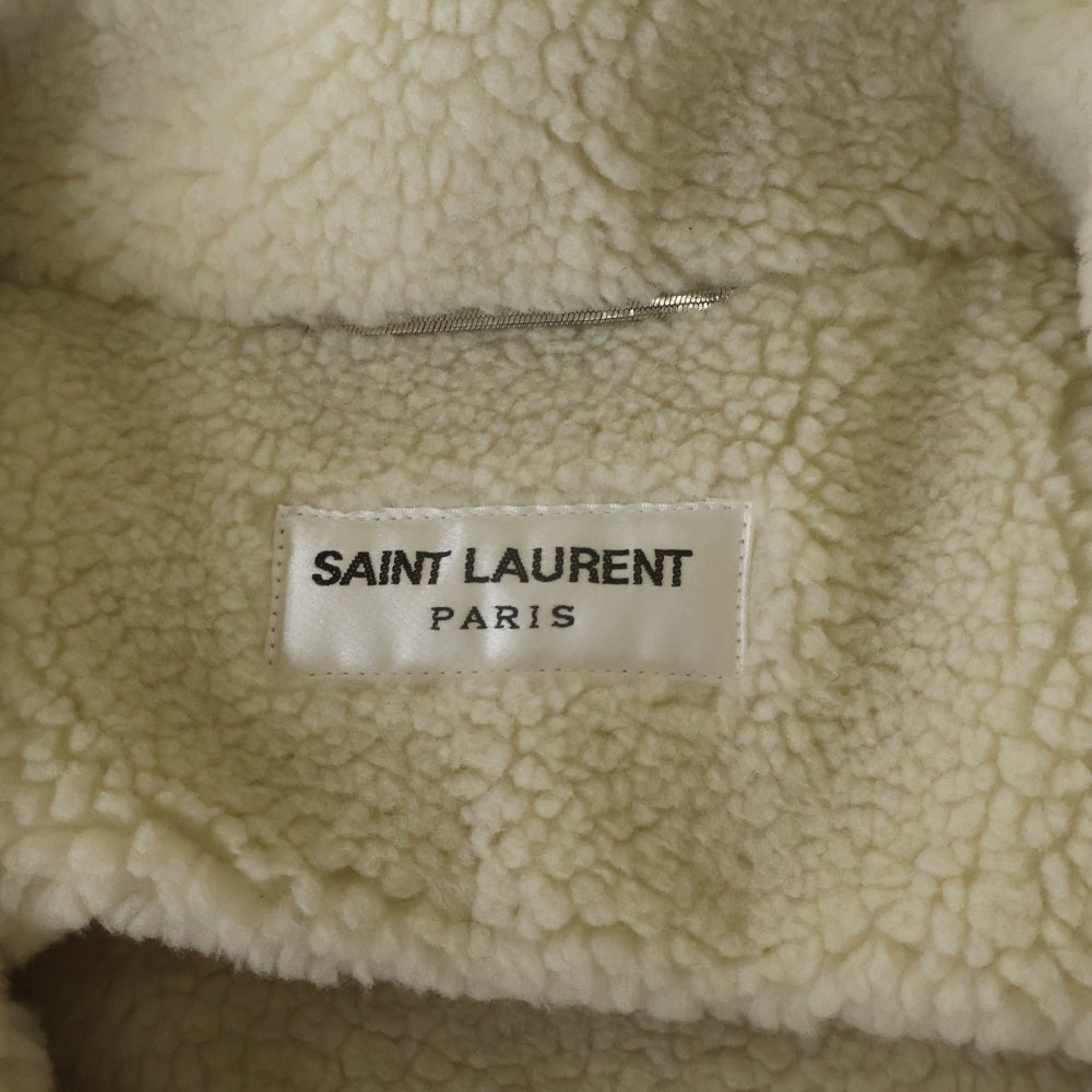 SAINT LAURENT PARIS フェイクムートンジャケット SAINT LAURENT PARIS(サンローランパリ) フェイクシアリング ムートン