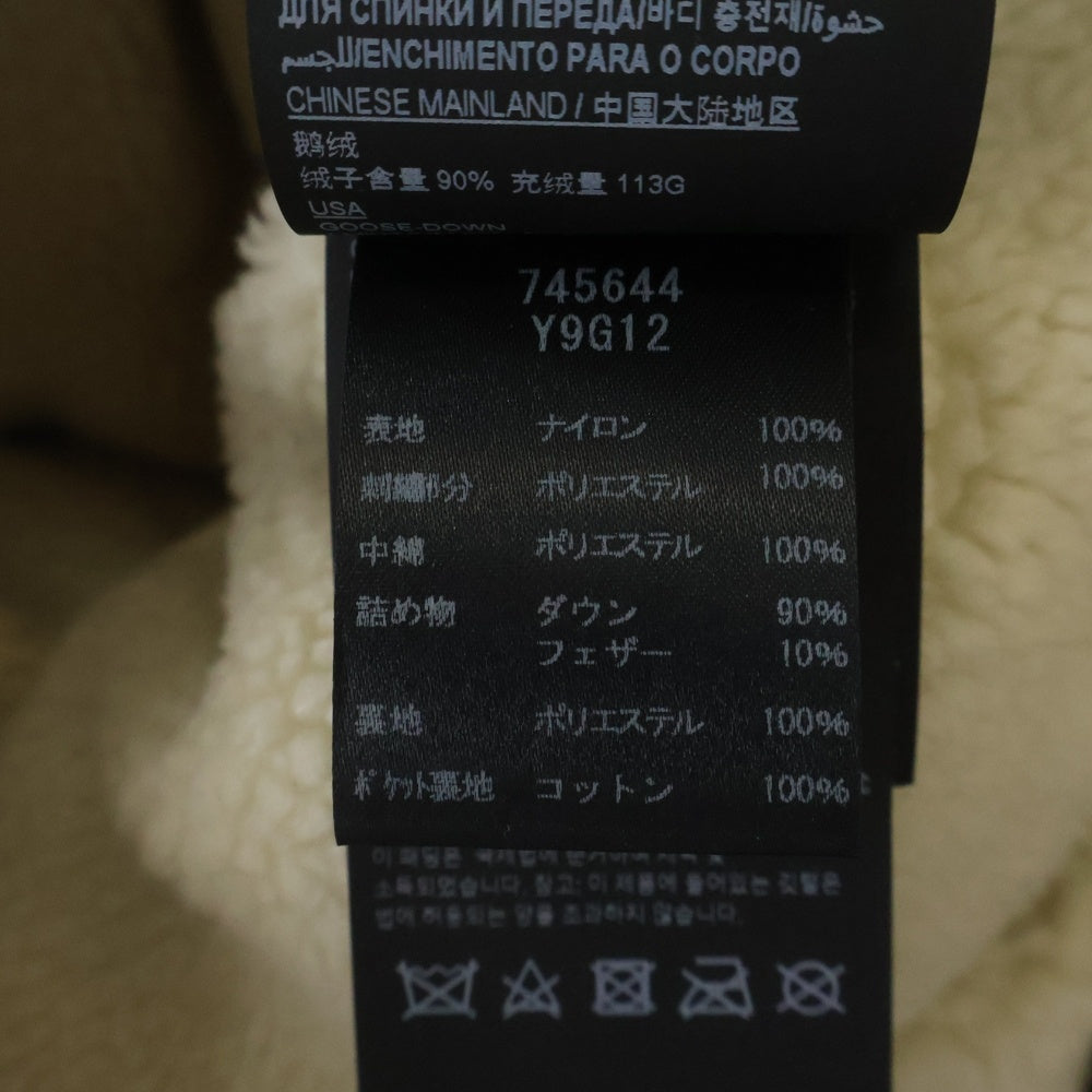SAINT LAURENT PARIS(サンローランパリ) フェイクシアリング ムートンダウンパファージャケット ブラック 745644 Y9G12