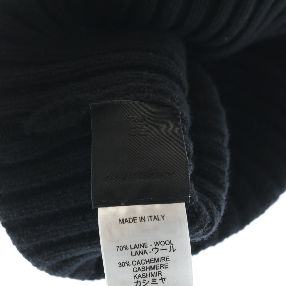 GIVENCHY(ジバンシィ) 4Gバックル リブ編みビーニー ニット帽子 ブラック
