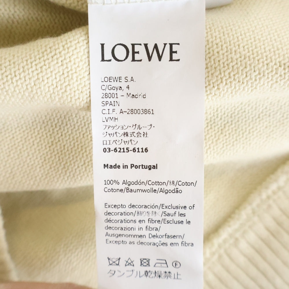 LOEWE(ロエベ) フロントプリントクルーネックニット セーター ホワイト H664Y14X02