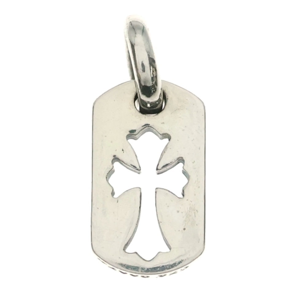 CHROME HEARTS(クロムハーツ) DT TNY CO CRS タイニーカットアウトクロスドッグタグ チャーム ペンダントトップ シルバー BCA252