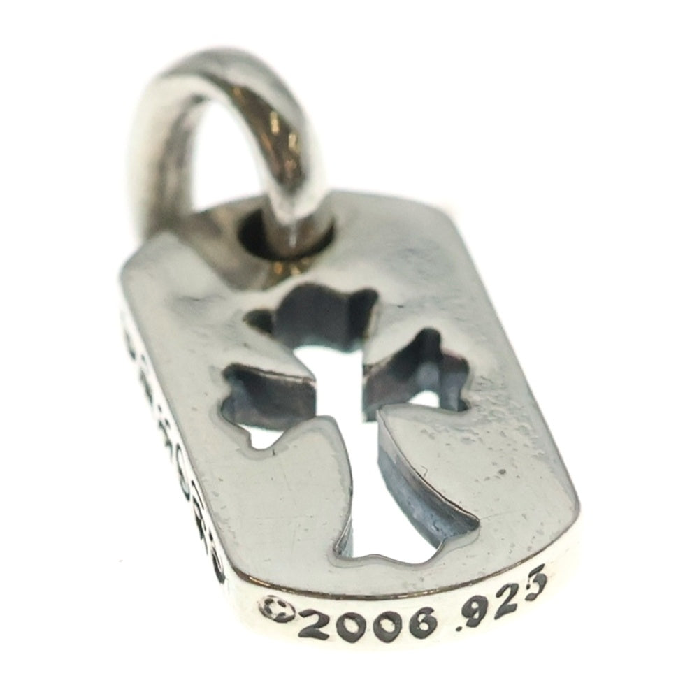 CHROME HEARTS(クロムハーツ) DT TNY CO CRS タイニーカットアウトクロスドッグタグ チャーム ペンダントトップ シルバー BCA252