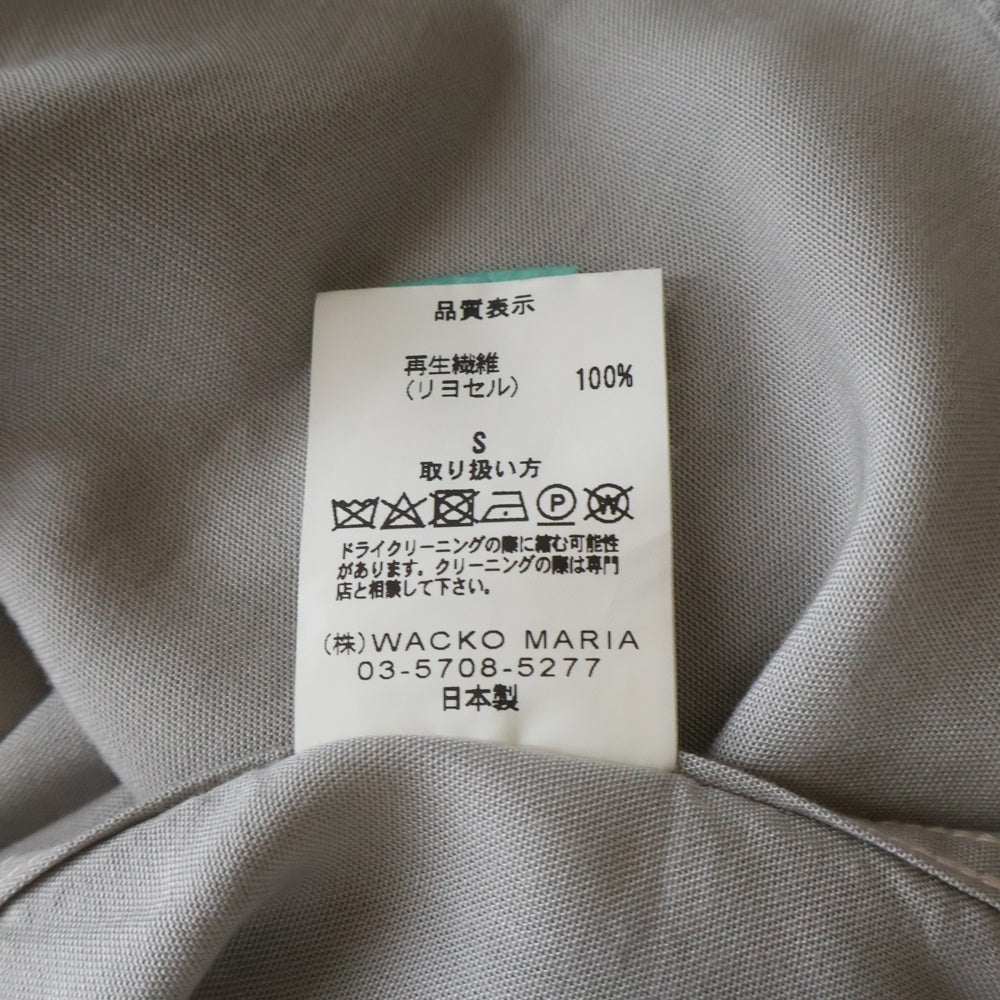 WACKO MARIA(ワコマリア) 23AW OPEN COLLAR SHIRT オープンカラー シャツ グレー