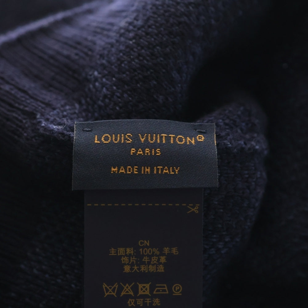 LOUIS VUITTON(ルイヴィトン) ダミエ ネオ・プティ ニット帽 ビーニー ネイビー