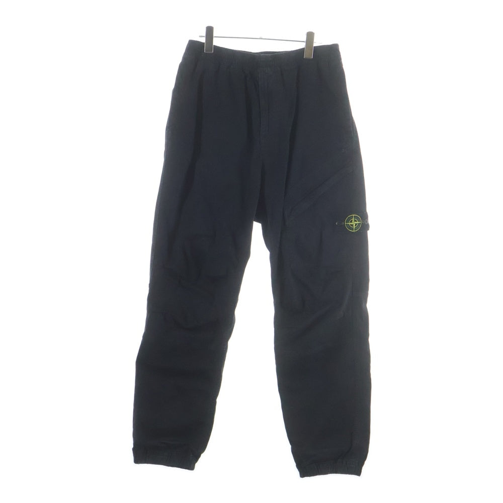 STONE ISLAND(ストーンアイランド) STRETCH ORGANIC BROKEN TWILL COTTON OLD EFFECT ストレッチオーガニックブロークンツイルコットンオールドエフェクトパンツ ブラック K2S153100036S00L1