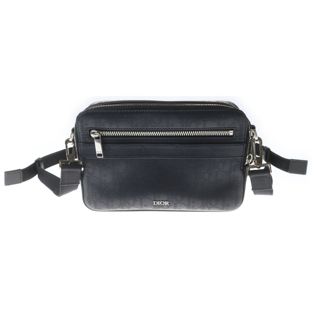 DIOR(ディオール) Safari Messenger Bag サファリメッセンジャーバッグ オブリークレザーショルダーバッグ ブラック 1ESPO206VPI