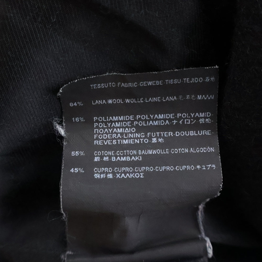 SAINT LAURENT PARIS(サンローランパリ) 碇ボタンダブルブレストチェスターコート ウールコート ブラック 354712 Y980F