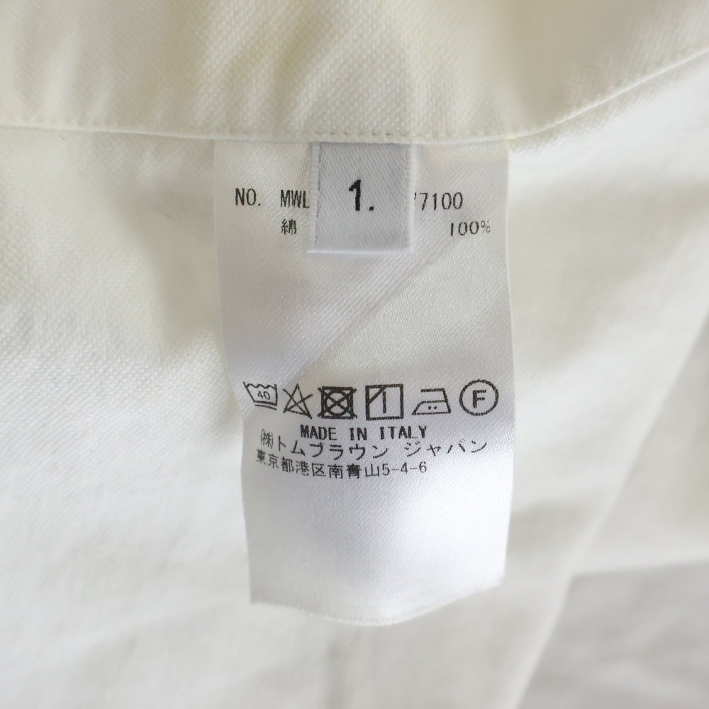 THOM BROWNE(トムブラウン) 4BAR オックスフォードボタンダウン 長袖シャツ ホワイト MWL150E-06177100