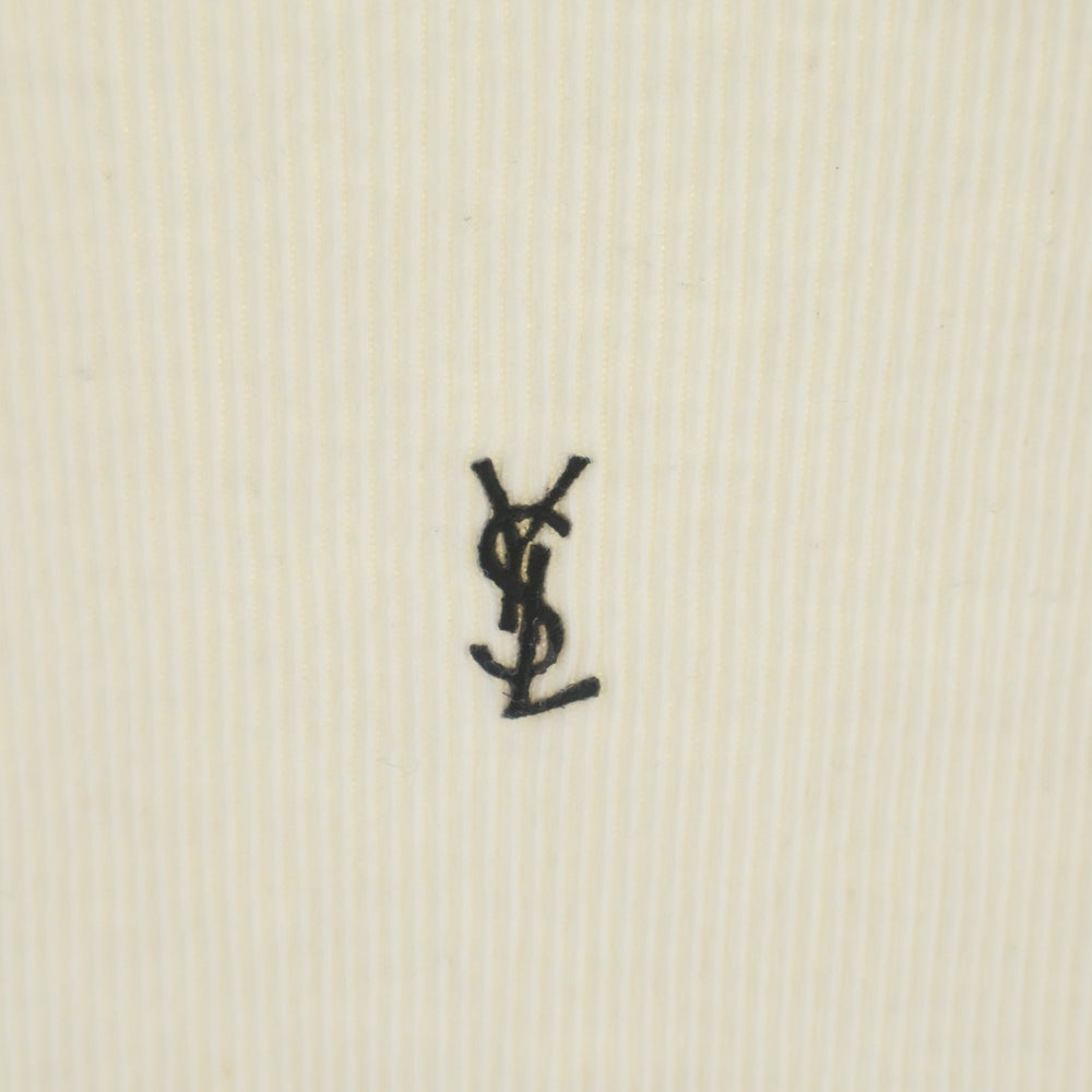 SAINT LAURENT PARIS(サンローランパリ) カサンドラ エンブロイダリー ロゴ リブタンクトップ ベージュ 761275 Y37EC