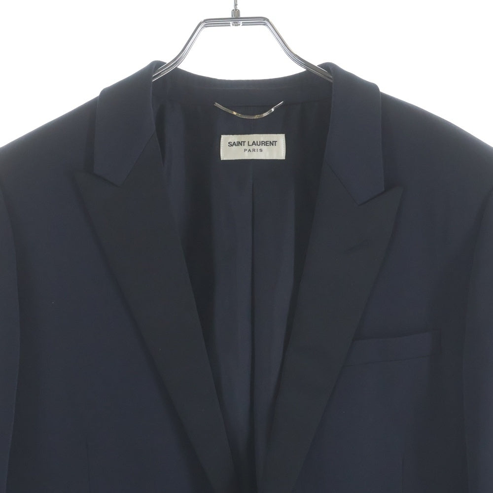 SAINT LAURENT PARIS(サンローランパリ) 14AW エディ期 スモーキングジャケット ネイビー 355768 Y585F