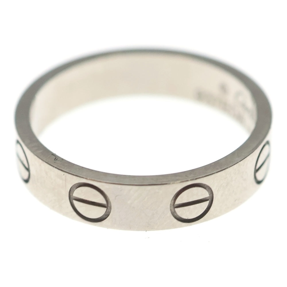 Cartier(カルティエ) MINI LOVE ミニラブ リング AU750WG ♯45 ホワイトゴールド レディース