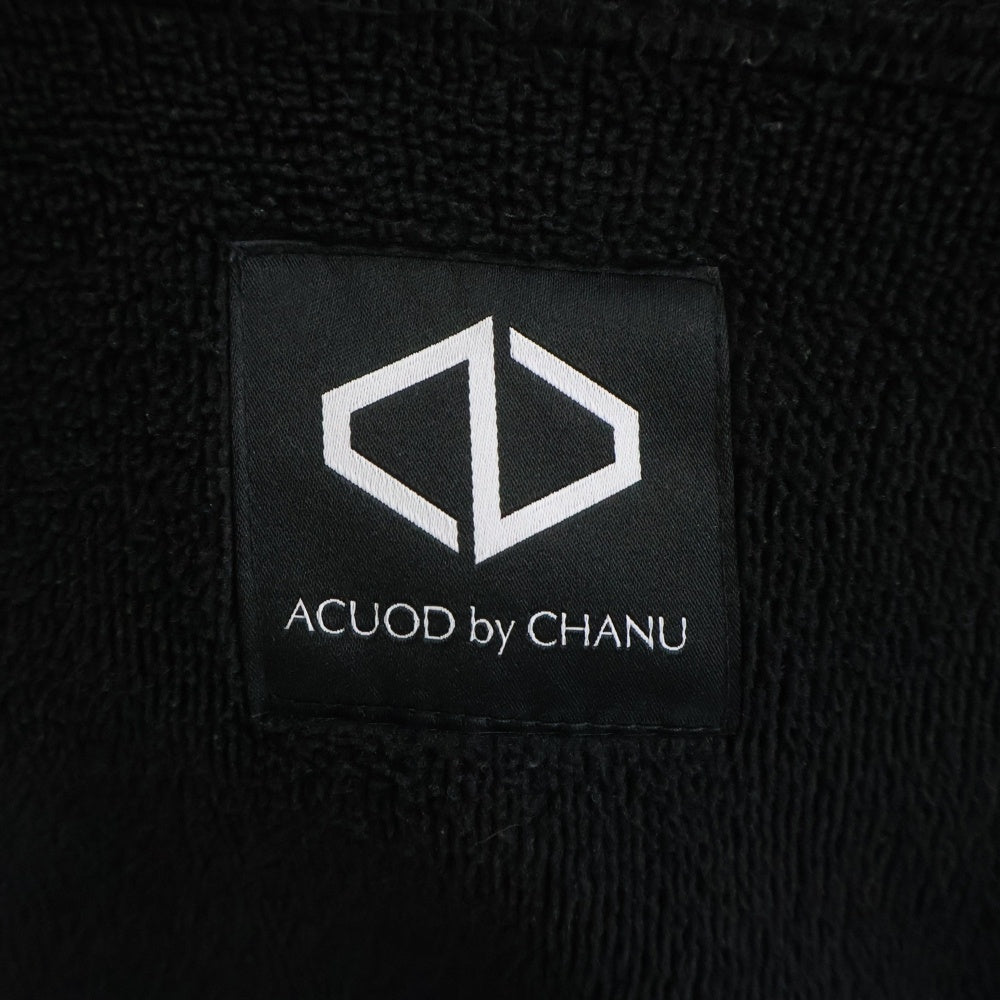 ACUOD by CHANU(アクオドバイチャヌ) ロングジップアップ フーディー ブラック