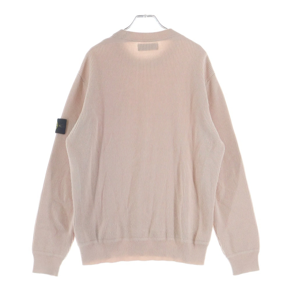 STONE ISLAND(ストーンアイランド) CREWNECK SWEATSHIRT 袖ロゴワッペンコットンリブニット クルーネックスウェット セーター ベージュ K1S155100054 S00D8