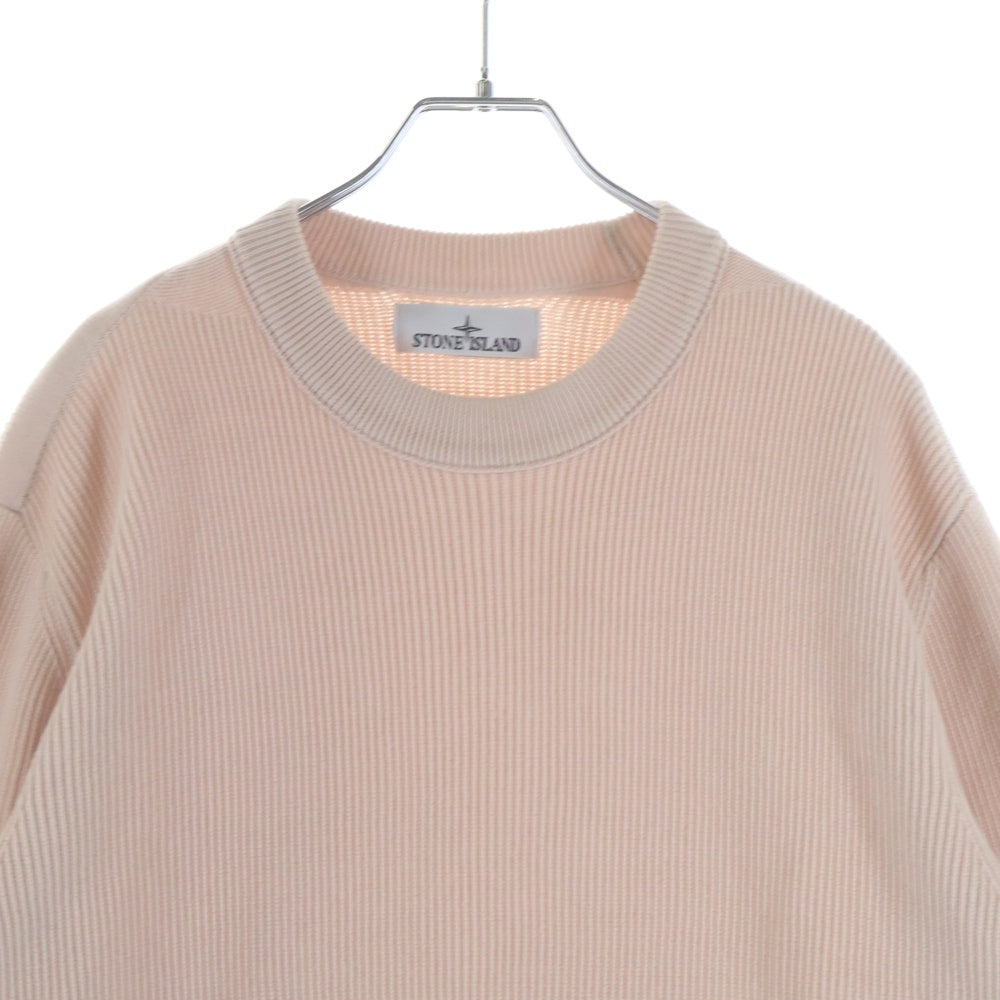 STONE ISLAND(ストーンアイランド) CREWNECK SWEATSHIRT 袖ロゴワッペンコットンリブニット クルーネックスウェット セーター ベージュ K1S155100054 S00D8