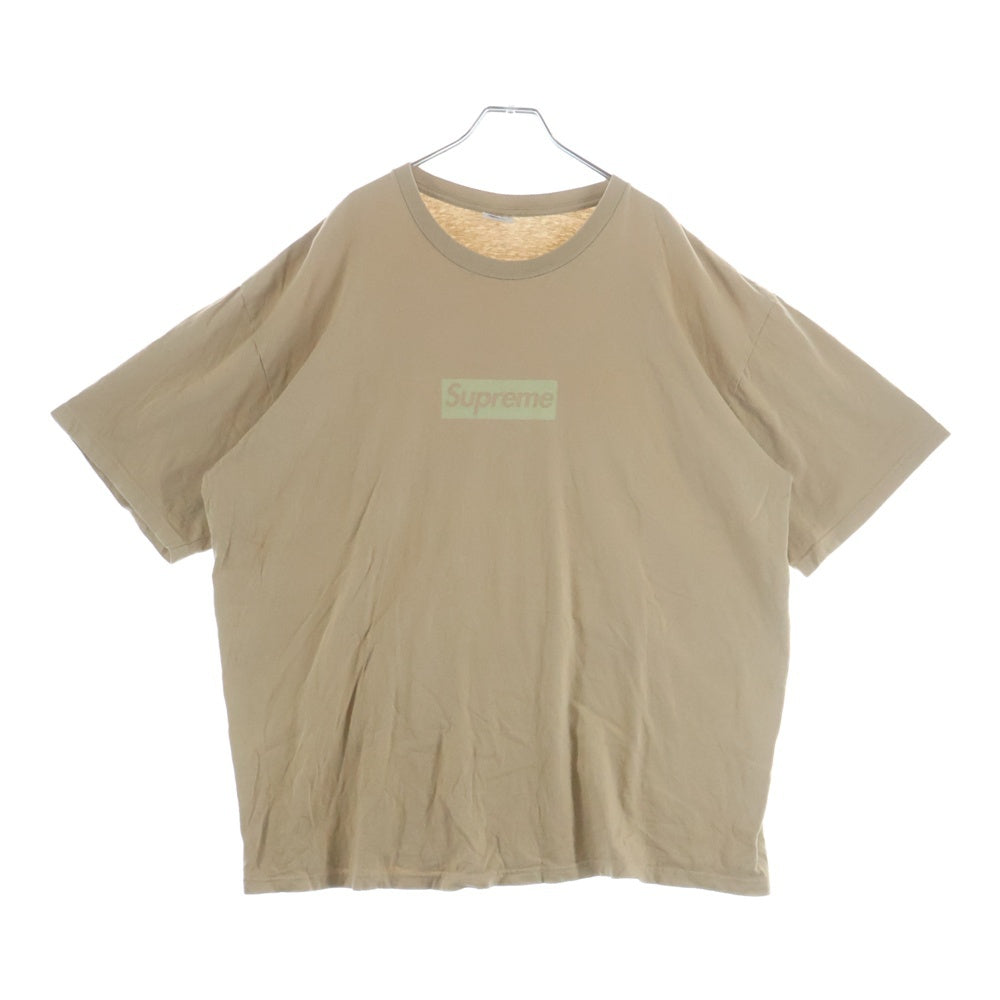 SUPREME(シュプリーム) Tonal Box Logo Tee トーナル ボックス ロゴ半袖Tシャツ カットソー ベージュ