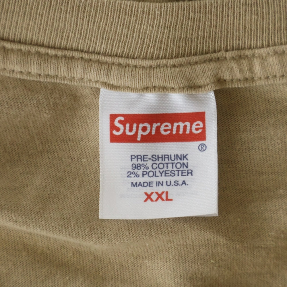 SUPREME(シュプリーム) Tonal Box Logo Tee トーナル ボックス ロゴ半袖Tシャツ カットソー ベージュ