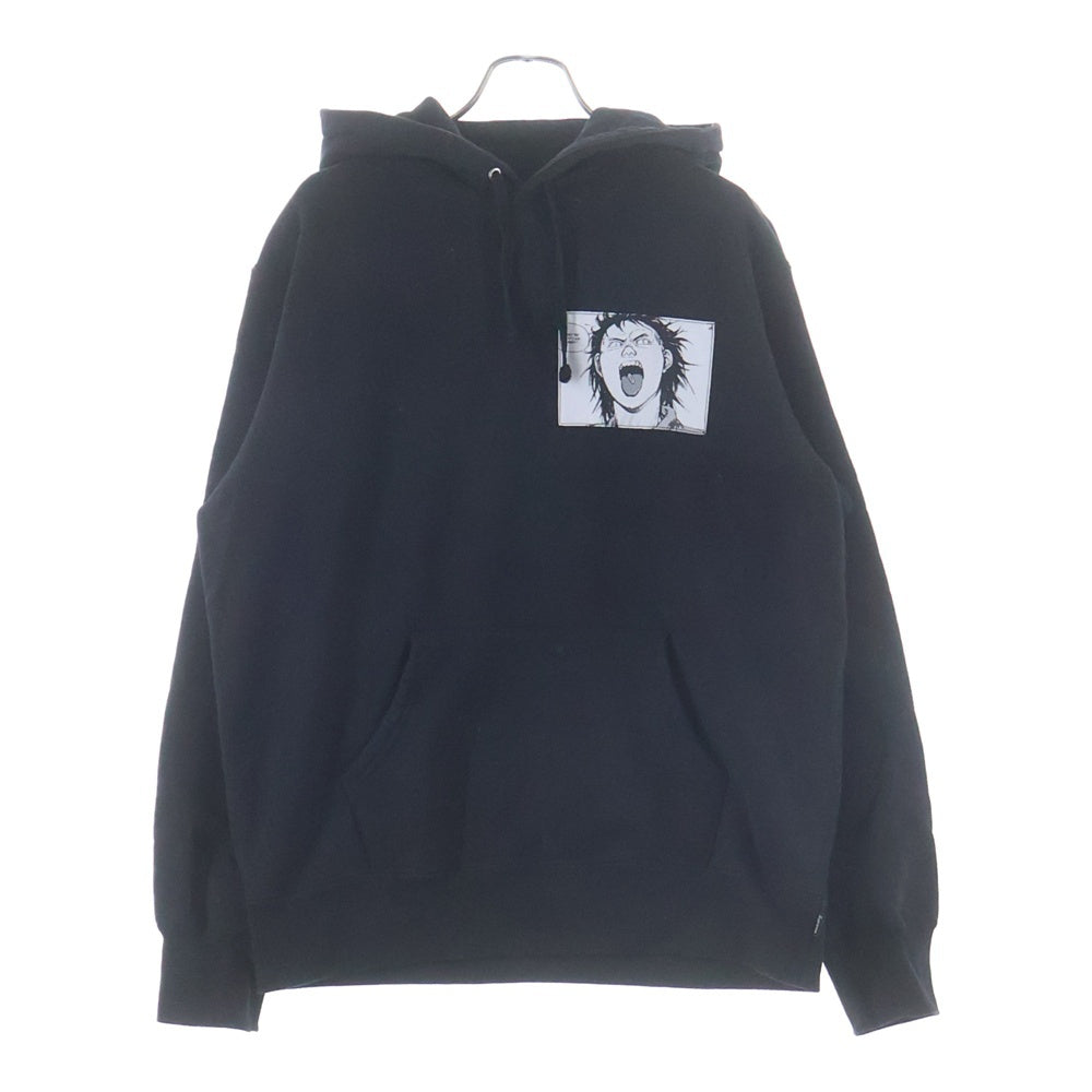 SUPREME(シュプリーム) 17AW ×AKIRA Patches Hooded Sweatshirt Slate ×アキラ パッチ スウェットプルオーバーパーカー ブラック