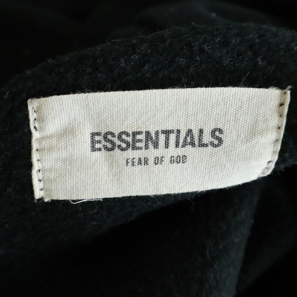 FEAR OF GOD ESSENTIALS(フィアオブゴッド エッセンシャルズ) バックロゴ プルオーバーパーカー フーディー ブラック