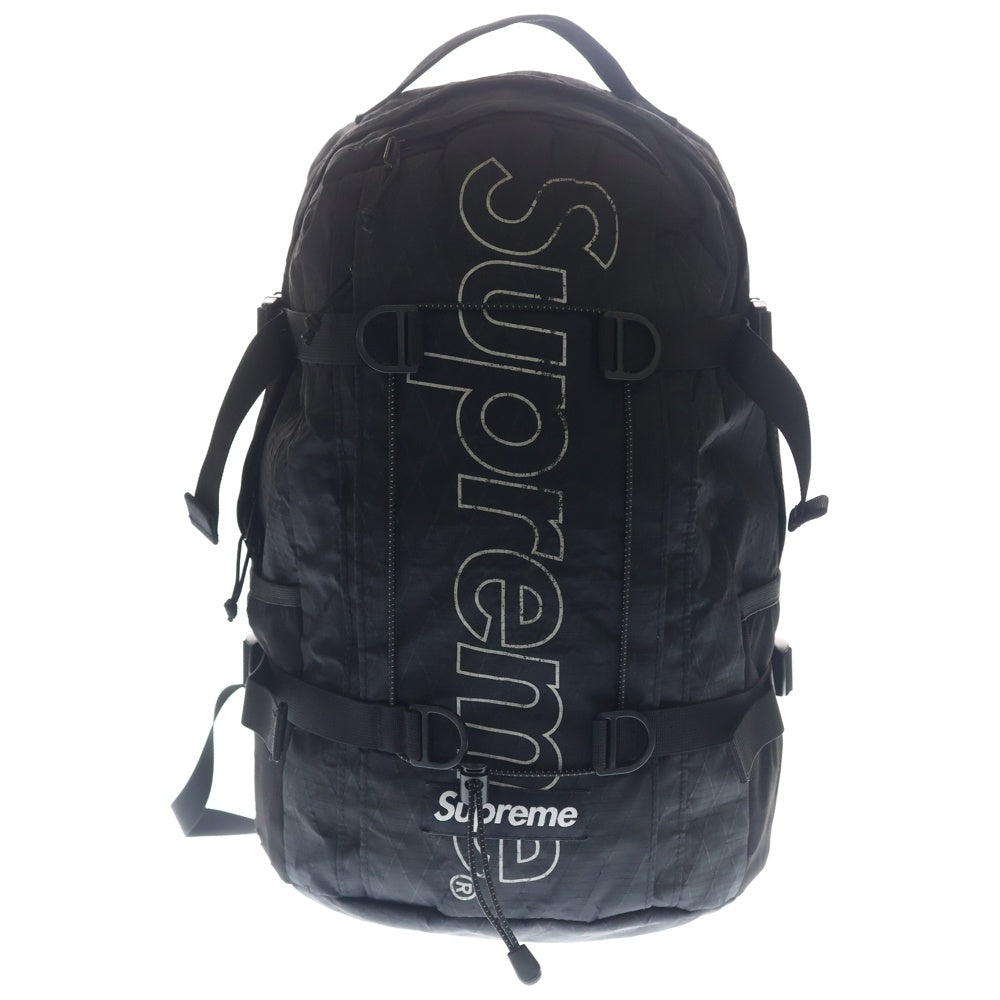 SUPREME(シュプリーム) 18AW Backpack ロゴプリント バックパック リュック ブラック