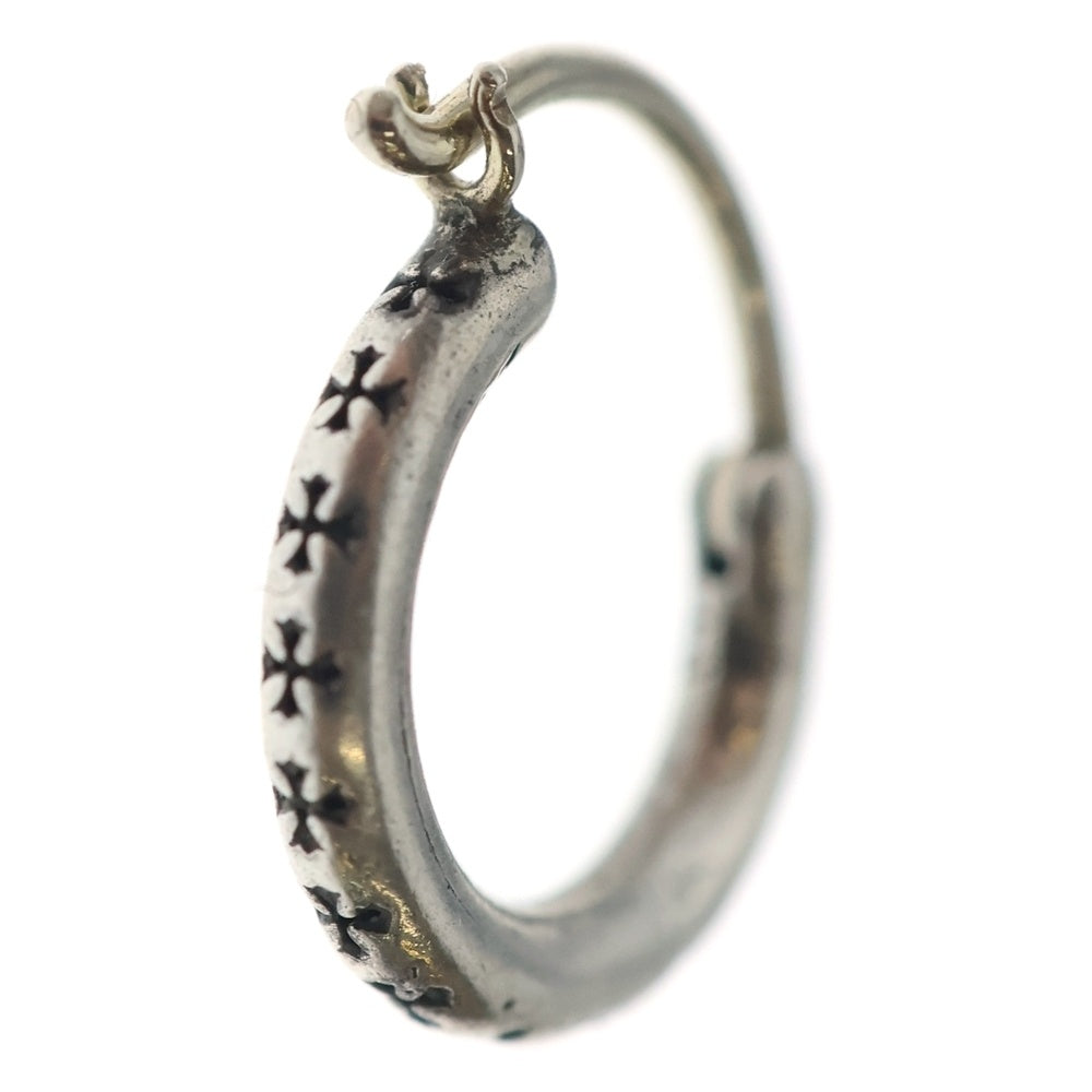 CHROME HEARTS(クロムハーツ) TINY TFL HOOP タイニートゥルーファッキングラブフープピアス シルバー