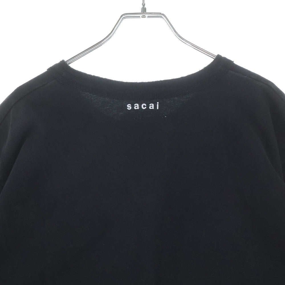 Sacai(サカイ) 20AW Einstein Tee アインシュタイン 半袖Tシャツ ブラック 20-0117S