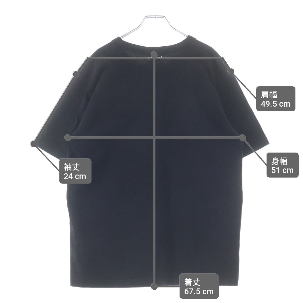 Sacai(サカイ) 20AW Einstein Tee アインシュタイン 半袖Tシャツ ブラック 20-0117S