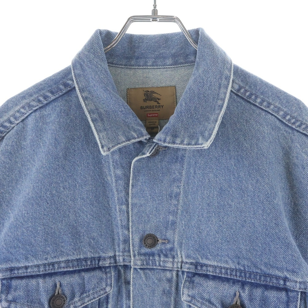 SUPREME(シュプリーム) ×Burberry Denim Trucker Jacket バーバリー デニム トラッカージャケット インディゴ