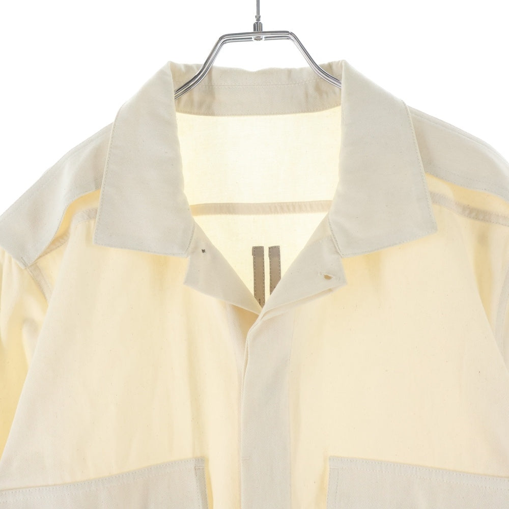Rick Owens(リックオウエンス) 22S FIELD SHIRT フィールド 長袖シャツ オープンカラー長袖シャツ ベージュ RU01B1295-DL