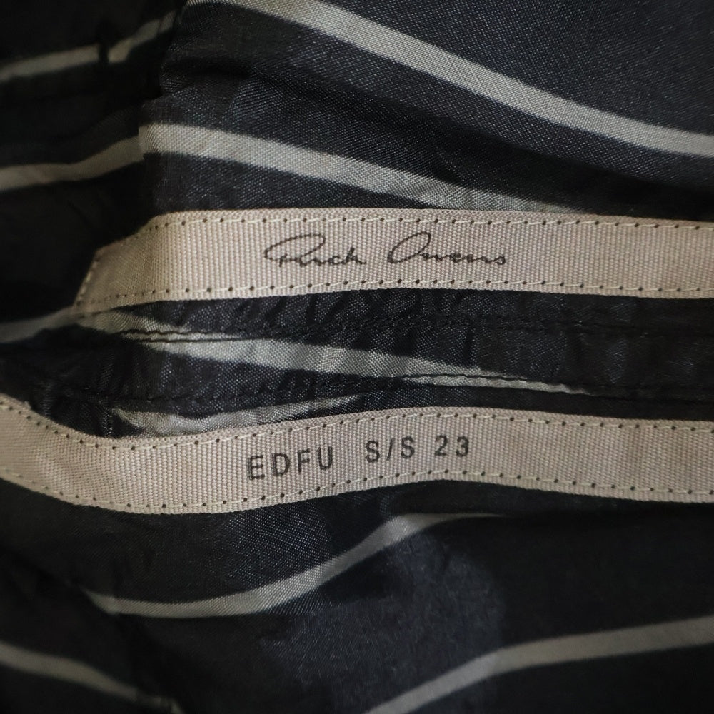 Rick Owens(リックオウエンス) 23SS WIDE BELA PANTS ストライプワイドベラパンツ ブラック/ホワイト RU01C4366-JP1