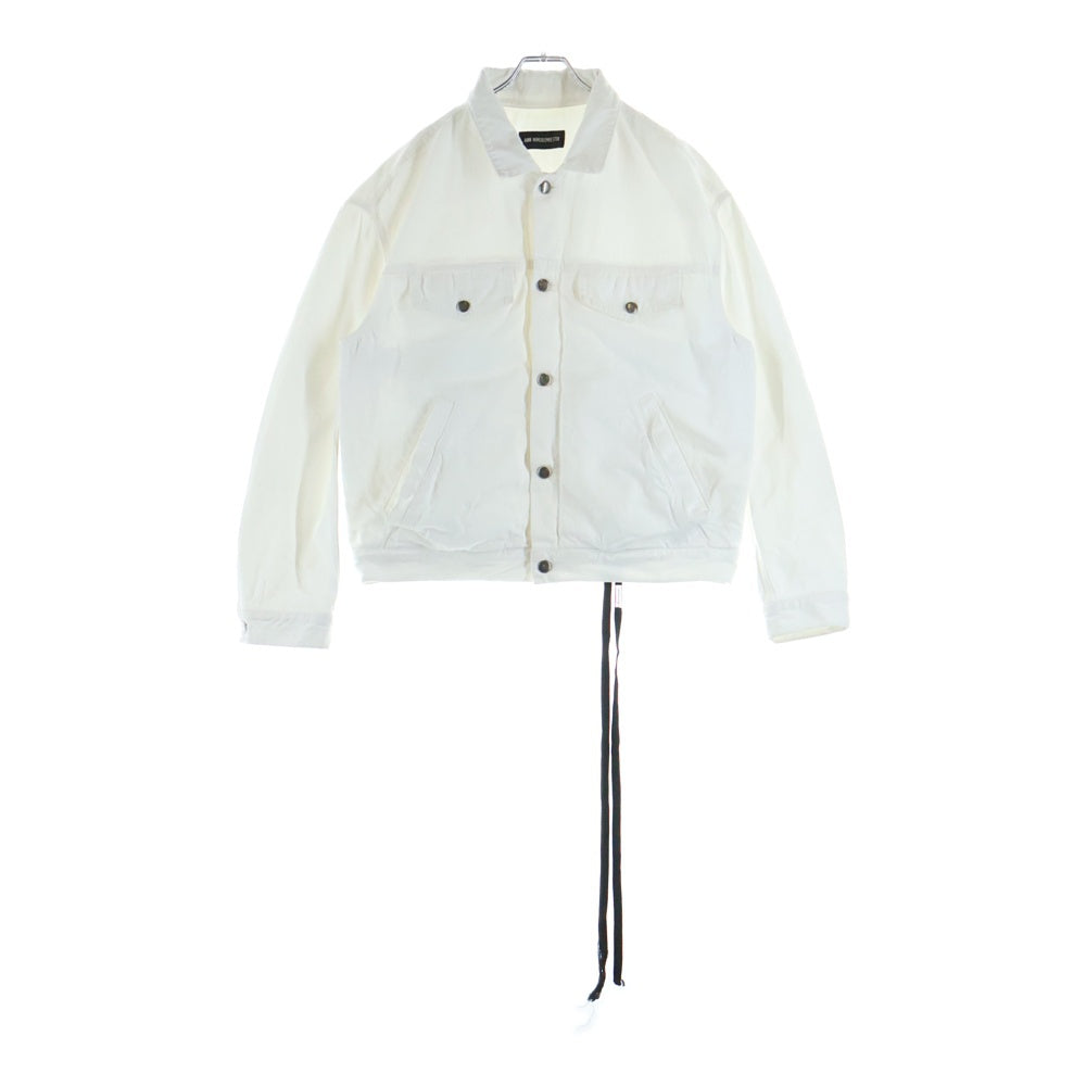 ANN DEMEULEMEESTER(アンドゥムルメステール) ボンテージ デニムジャケット Gジャン ホワイト B0010290FA038001