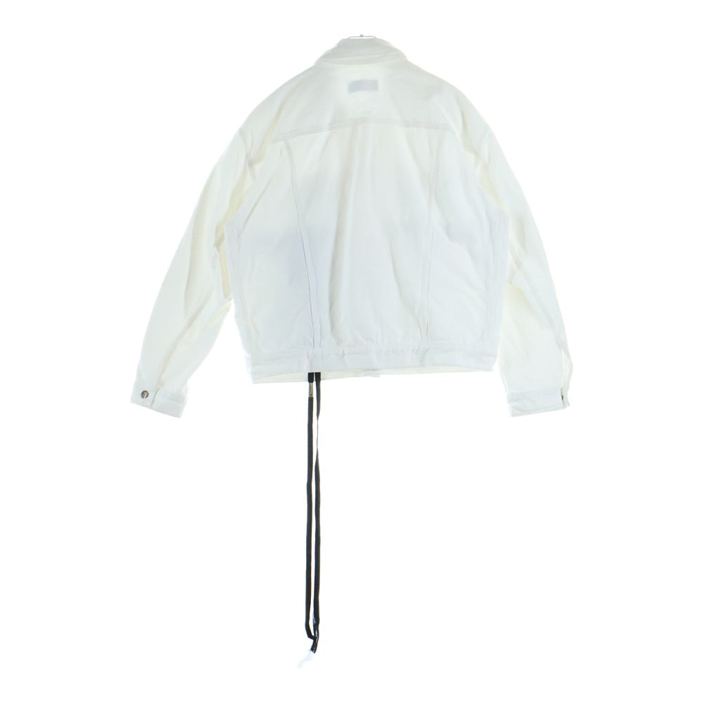 ANN DEMEULEMEESTER(アンドゥムルメステール) ボンテージ デニムジャケット Gジャン ホワイト B0010290FA038001