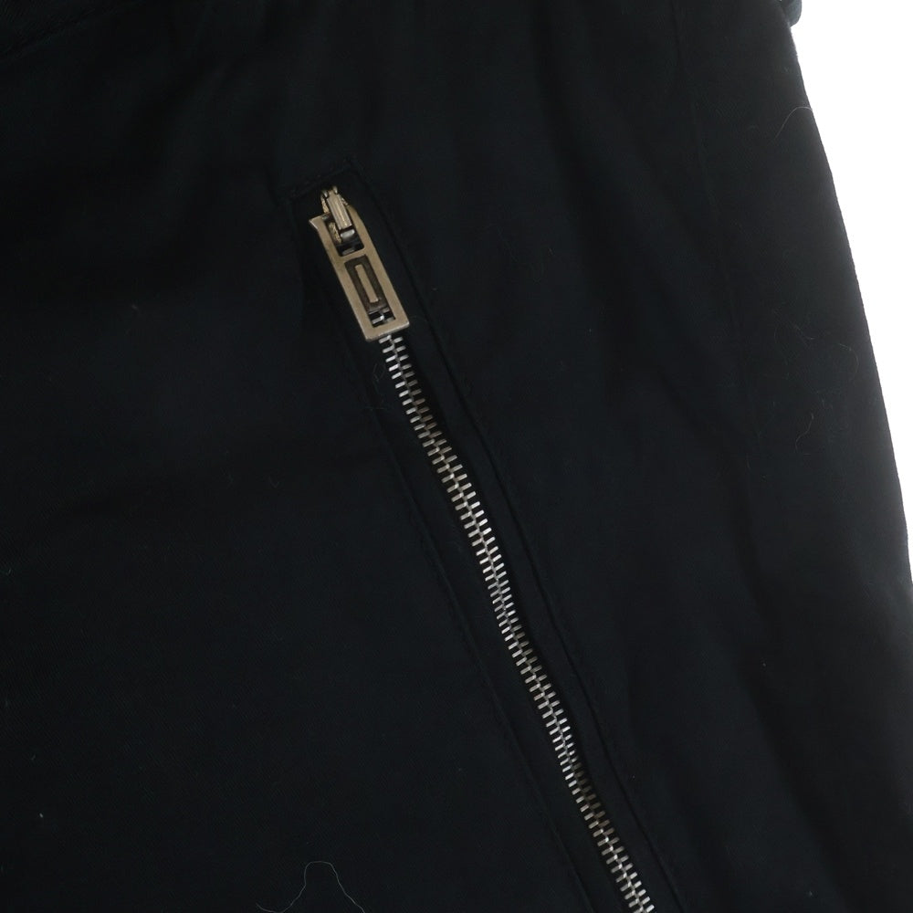 ANN DEMEULEMEESTER(アンドゥムルメステール) ボンテージカーゴパンツ ジップスラックスパンツ ブラック B0010980FA130099