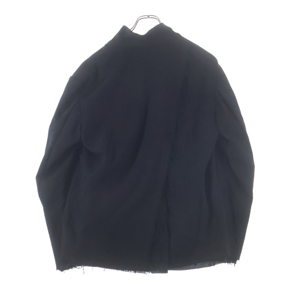 Yohji Yamamoto POUR HOMME(ヨウジヤマモト プールオム) 15AW 3重裁断ジャケットテーラードジャケット カットオフ加工シングルジャケット ブラック HY-J22-803