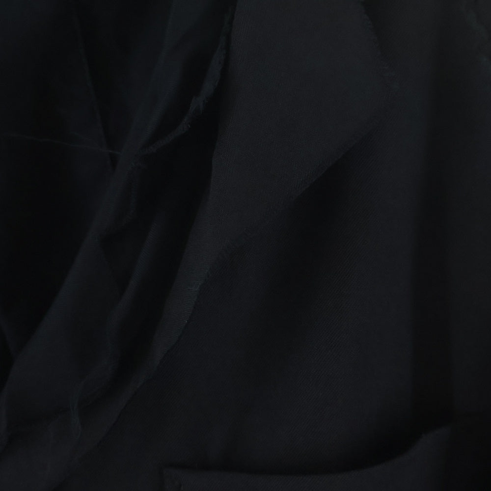 Yohji Yamamoto POUR HOMME(ヨウジヤマモト プールオム) 15AW 3重裁断ジャケットテーラードジャケット カットオフ加工シングルジャケット ブラック HY-J22-803