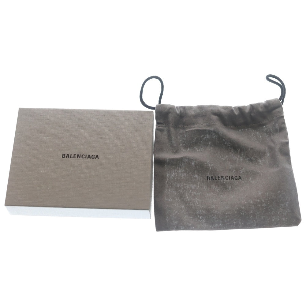BALENCIAGA(バレンシアガ) Monaco モナコ ロング アリーナラムスキン コイン&カードホルダー レザーカードケース グレー